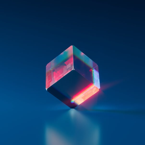 see through cube